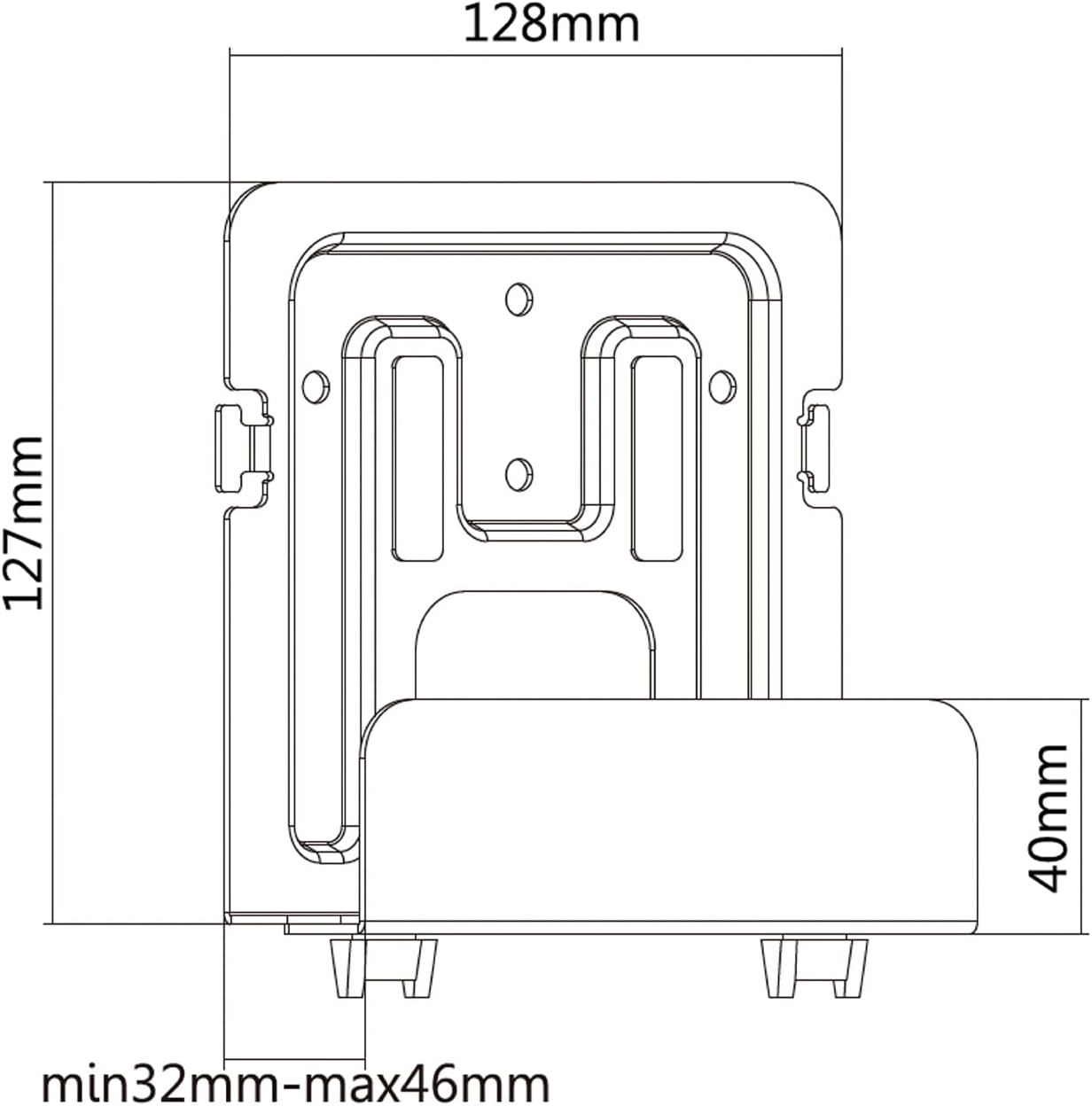 Suporte Universal Aisens MPC02-155 para Router, MiniPC/ até 2kg - Imagem 4