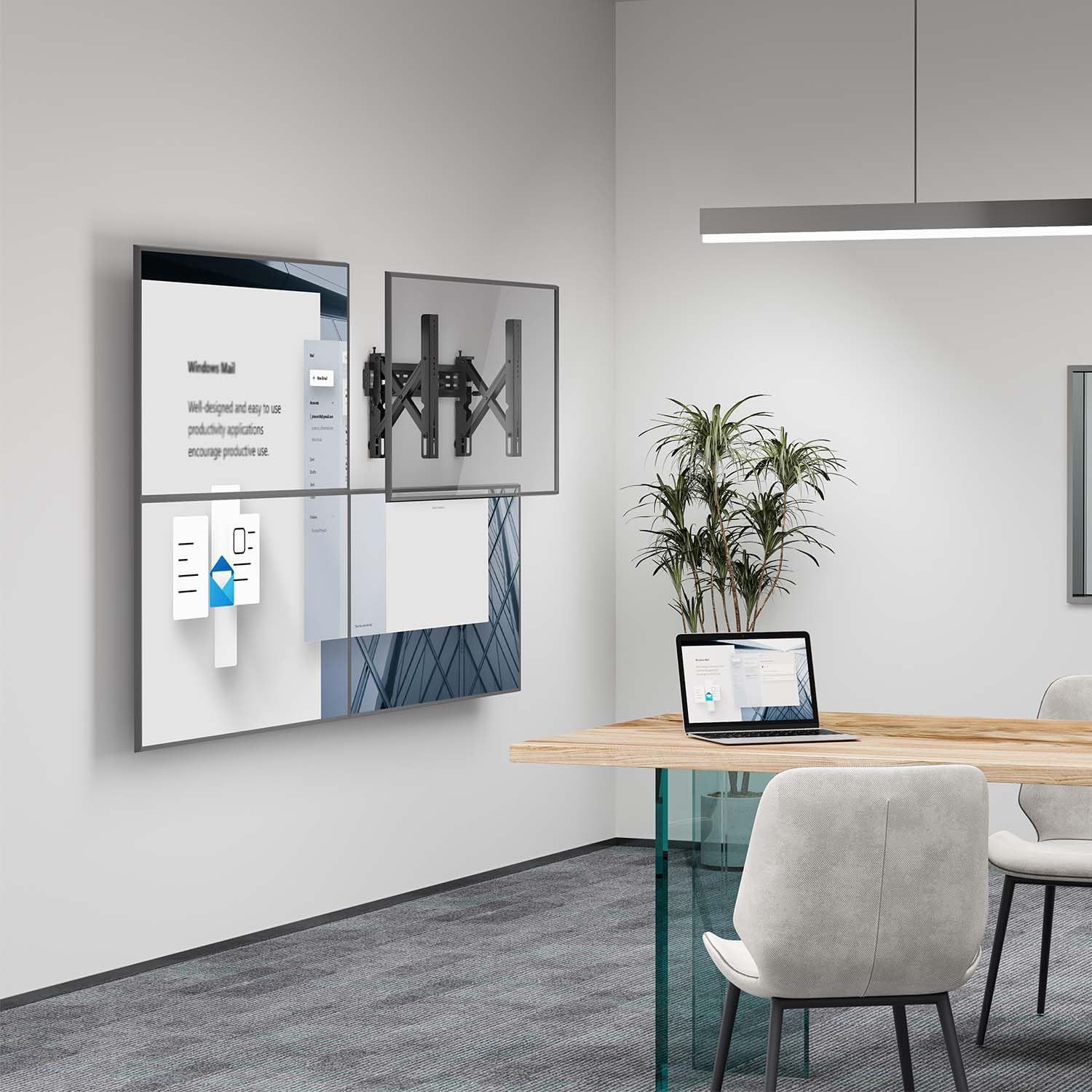 Suporte de Parede para Videowall Nivelável Aisens VW70LPO-255 para TV de 37-70"/ até 70kg - Imagem 5