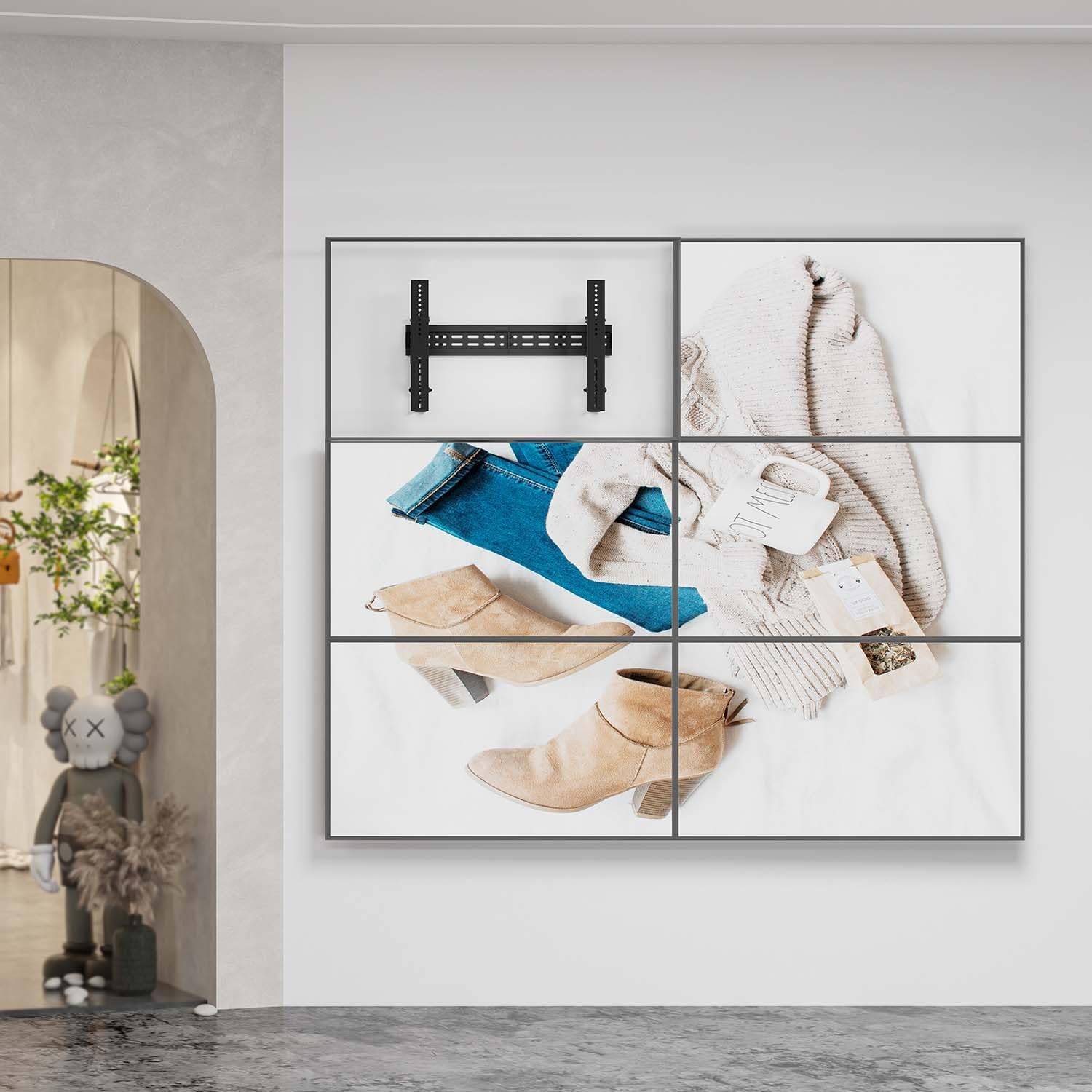 Suporte de Parede para Videowall Nivelável Aisens VW70LPO-255 para TV de 37-70"/ até 70kg - Imagem 4
