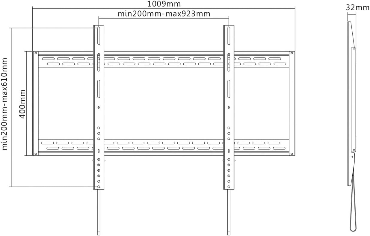 Suporte de Parede Fixo Aisens WT100F-067 para TV de 60-100"/ até 130kg - Imagem 6