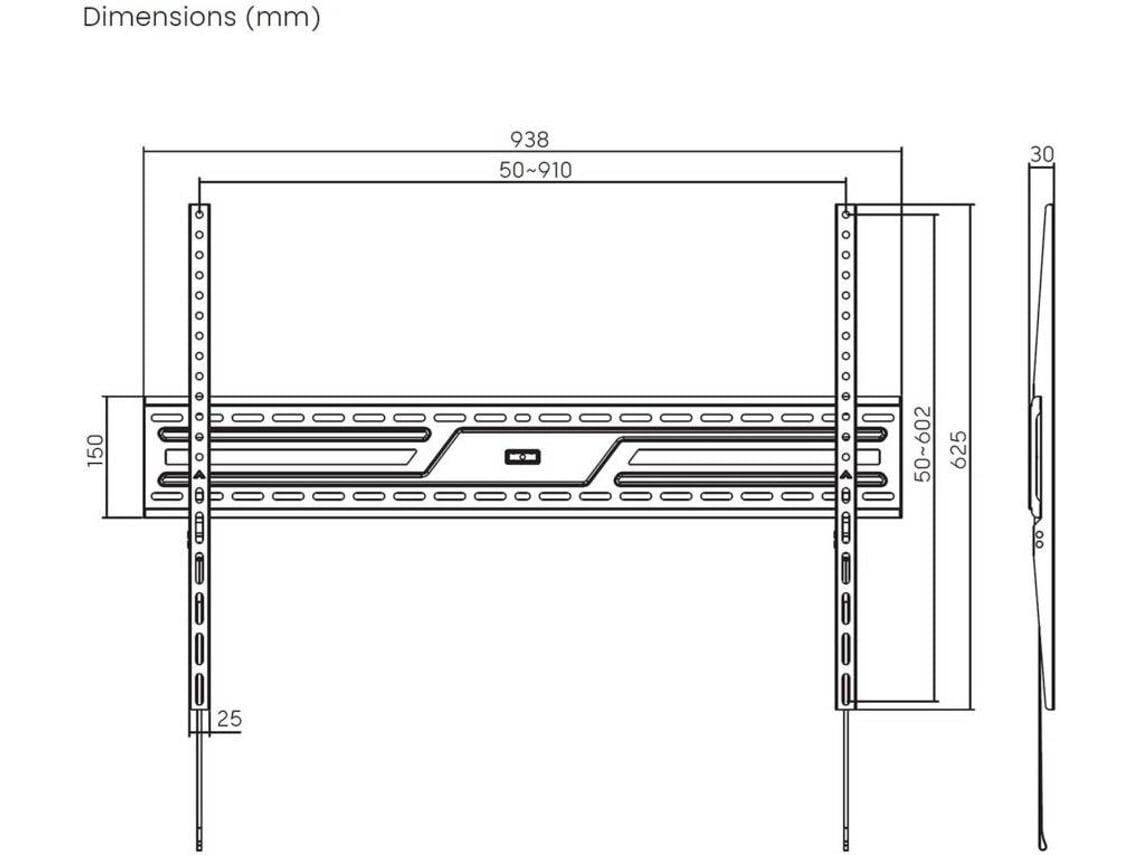 Suporte de Parede Aisens WT100F-317 para TV de 43-100"/ até 75kg - Imagem 7