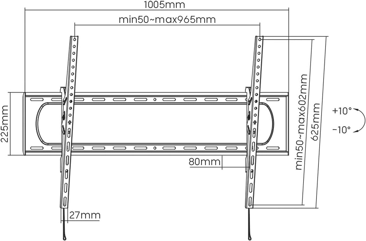 Suporte de Parede Inclinável Aisens WT120T-243 para TV de 60-120"/ até 160kg - Imagem 7