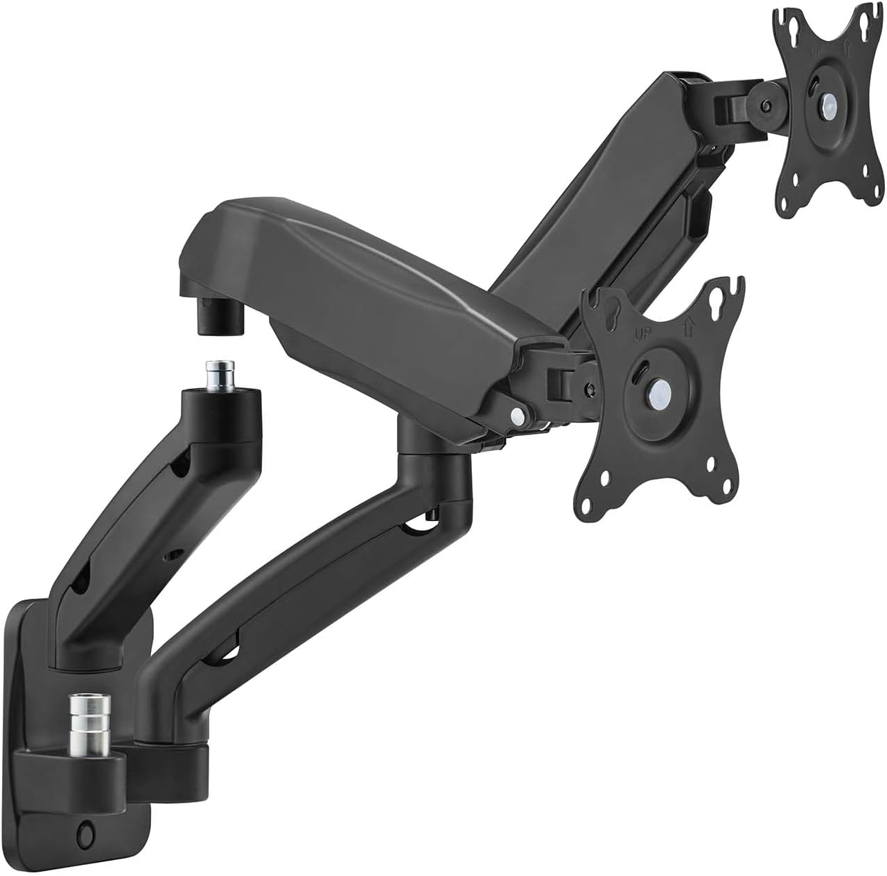 Suporte de Parede para 2 Monitores ou TV Aisens WT32TSR-225/ Giratório/ Inclinável/ até 9kg - Imagem 2