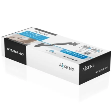 Suporte de Parede AISENS WT32TSR-477 para Monitor e TV 17"-32" VESA 100x100 até 9kg Preto - Imagem 4