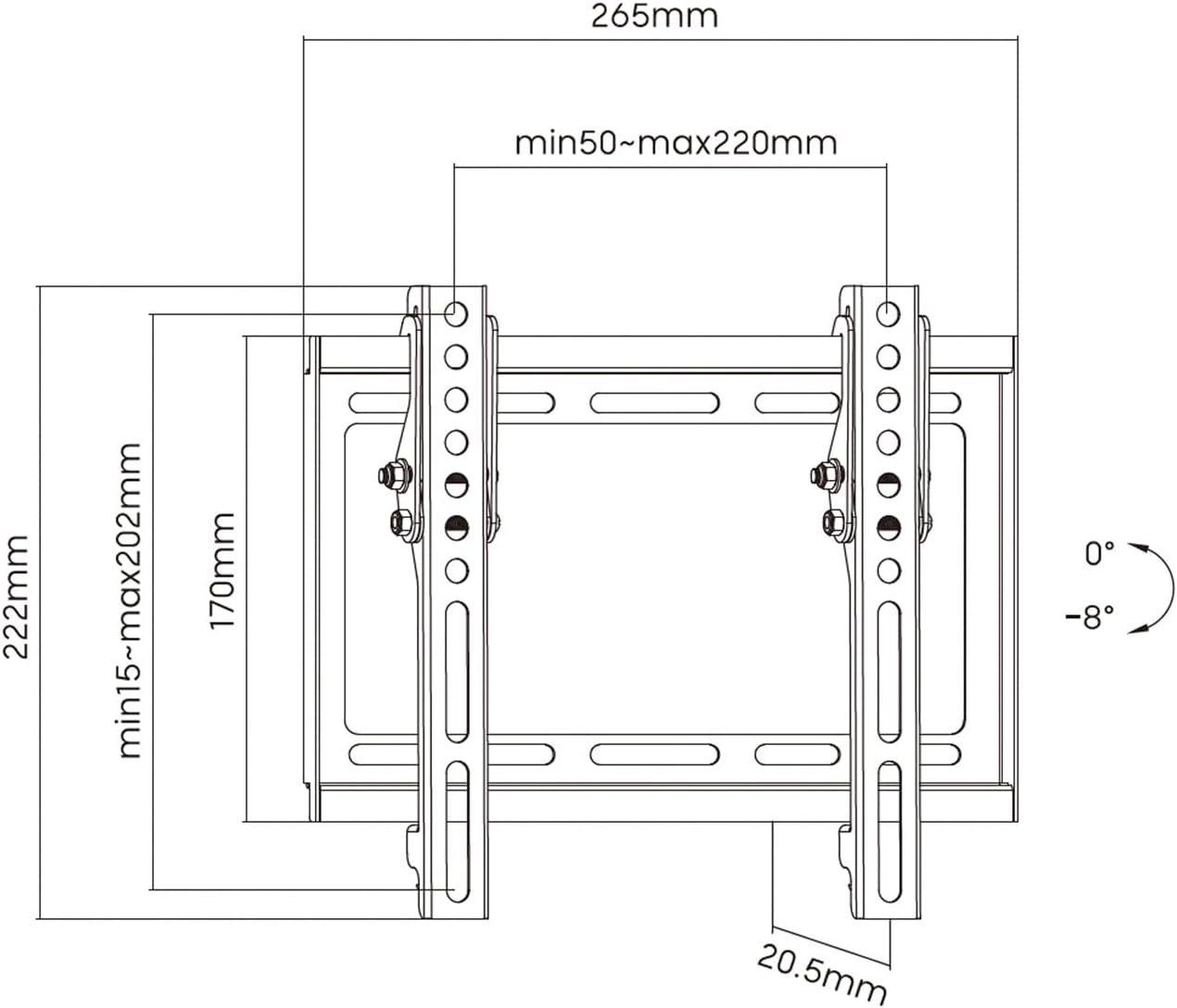 Suporte de Parede Inclinável Aisens WT42T-159 para TV de 23-42"/ até 35kg - Imagem 5