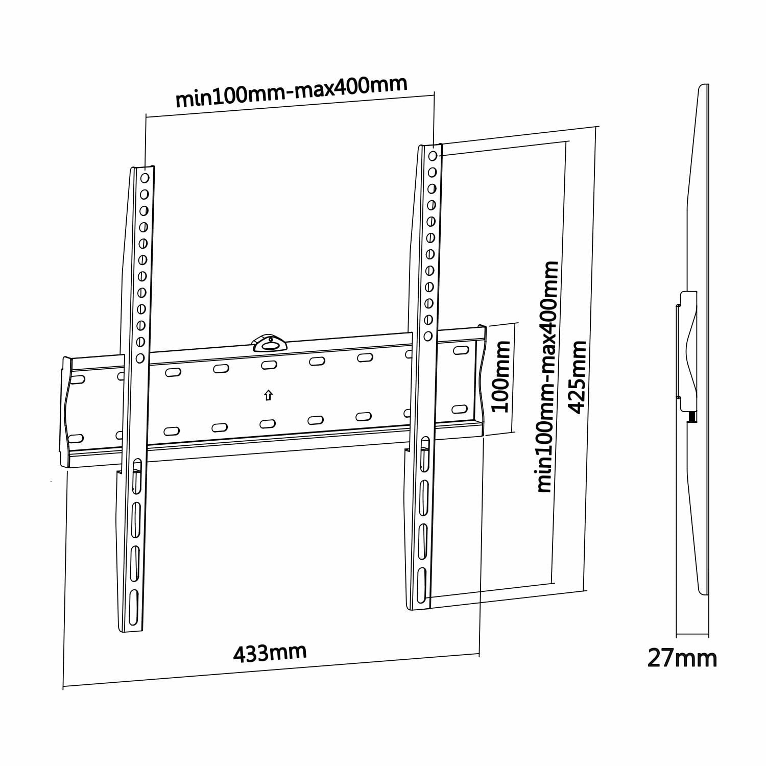 Suporte de Parede Fixo Aisens WT55F-013 para TV de 32-55"/ até 40kg - Imagem 4