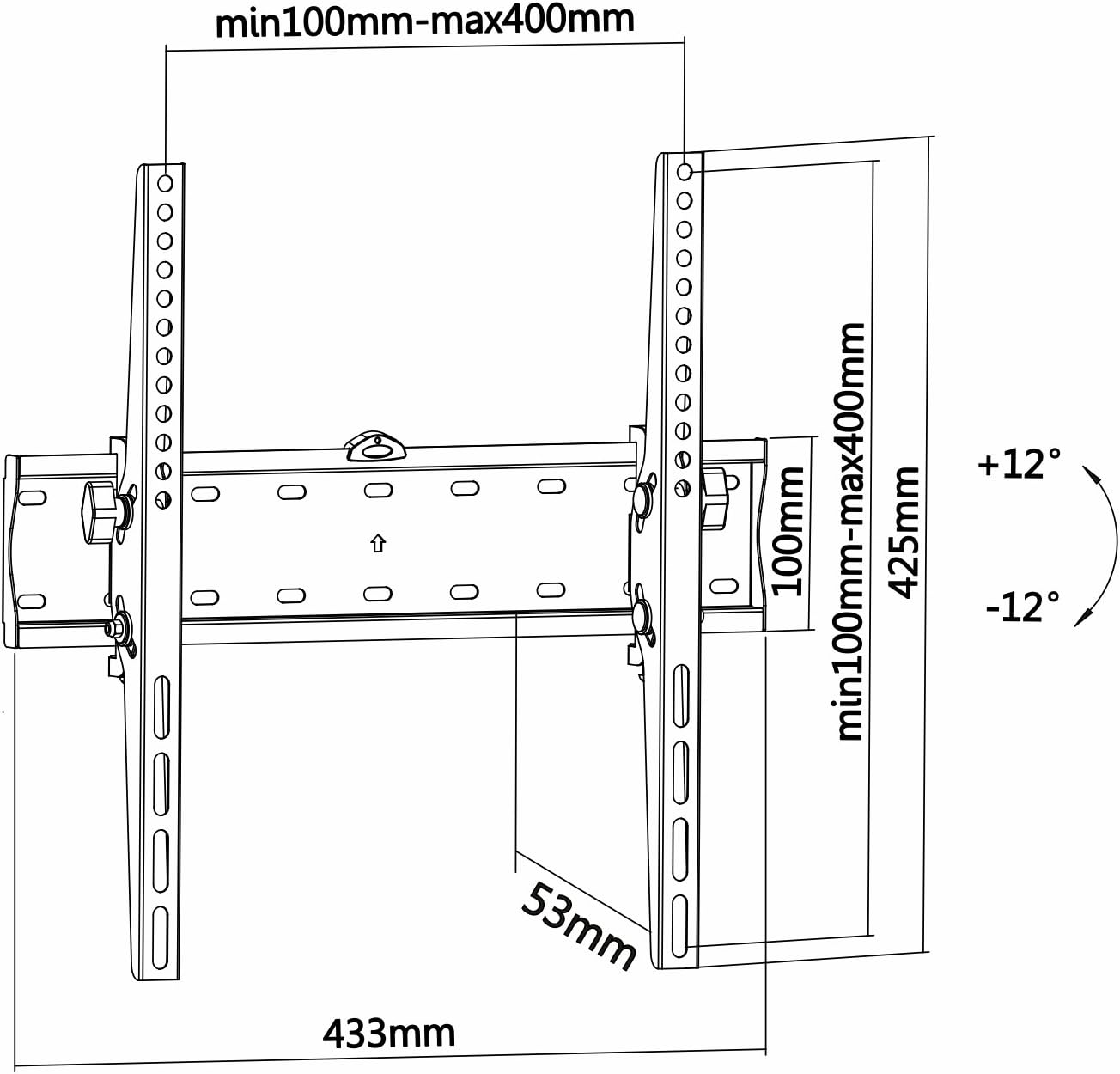 Suporte de Parede Inclinável Aisens WT55T-015 para TV de 32-55"/ até 40kg - Imagem 4
