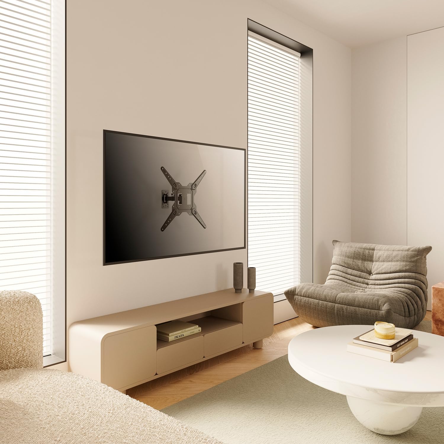 Suporte de Parede Extensível/ Giratório/ Inclinável/ Aisens WT55TSE-151 para TV de 23-55"/ até 30kg - Imagem 7