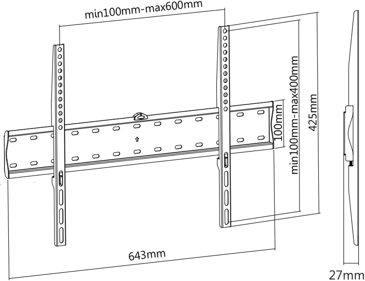 Suporte de Parede Fixo Aisens WT70F-069 para TV de 37-70"/ até 40kg - Imagem 5