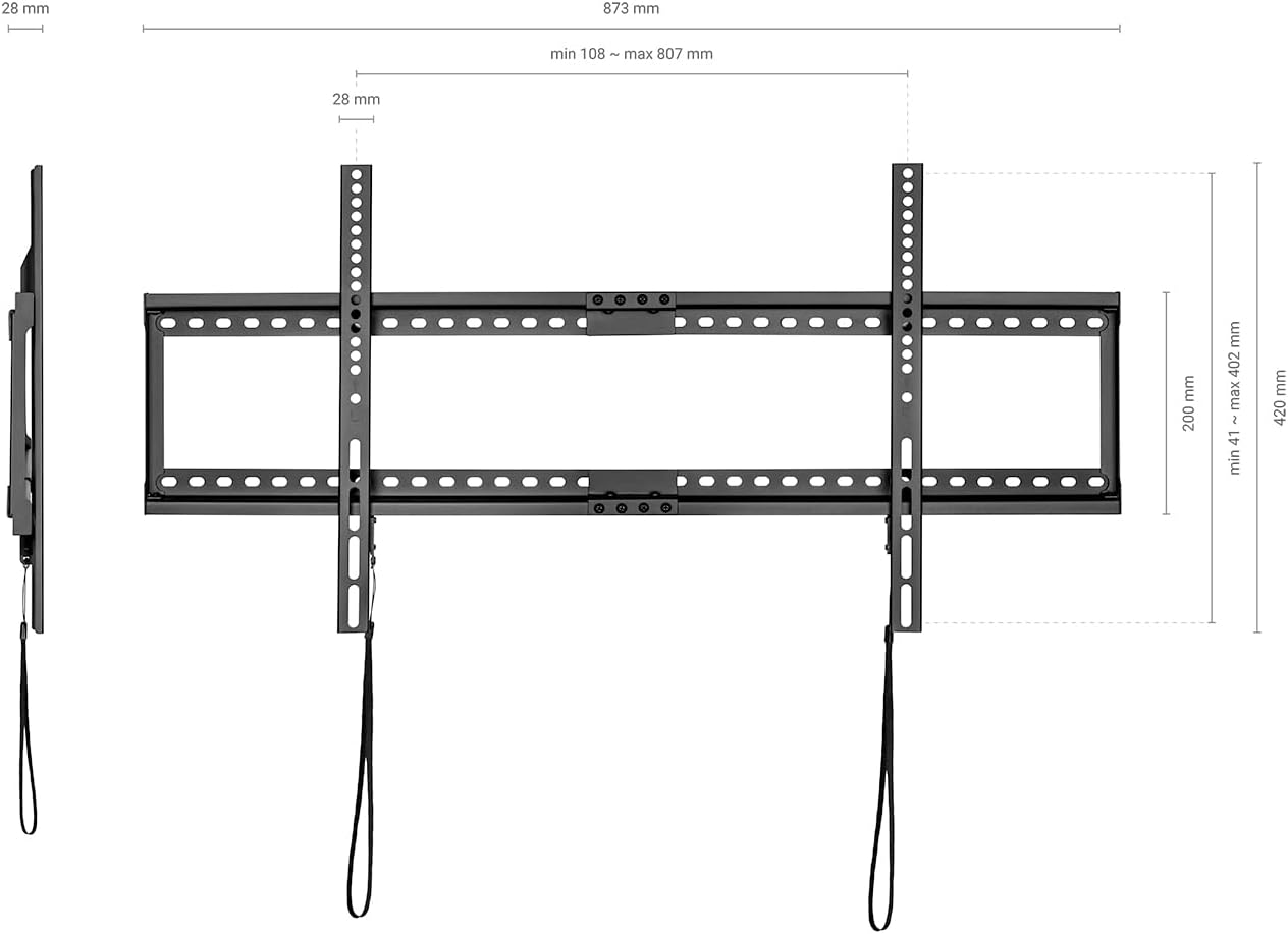 Suporte de Parede Fixo Aisens WT90F-119 para TV de 37-90"/ até 75kg - Imagem 3