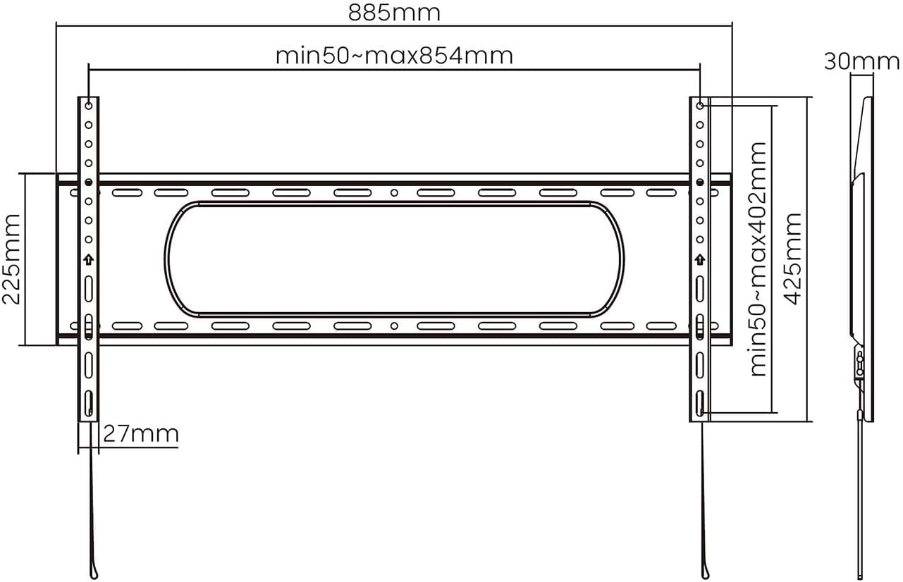 Suporte de Parede Aisens WT90F-239 para TV de 43-90" / até 80kg - Imagem 7