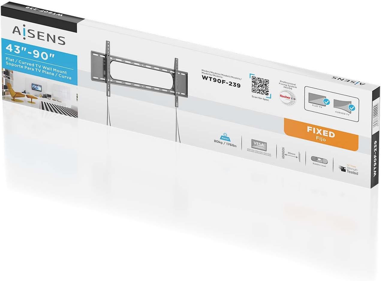 Suporte de Parede Aisens WT90F-239 para TV de 43-90" / até 80kg - Imagem 6