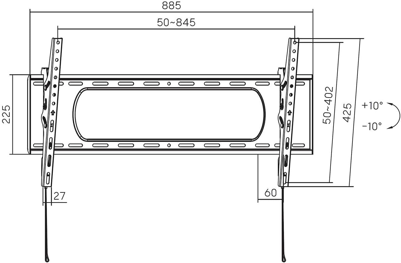 Suporte de Parede Inclinável Aisens WT90T-241 para TV de 43-90"/ até 80kg - Imagem 8