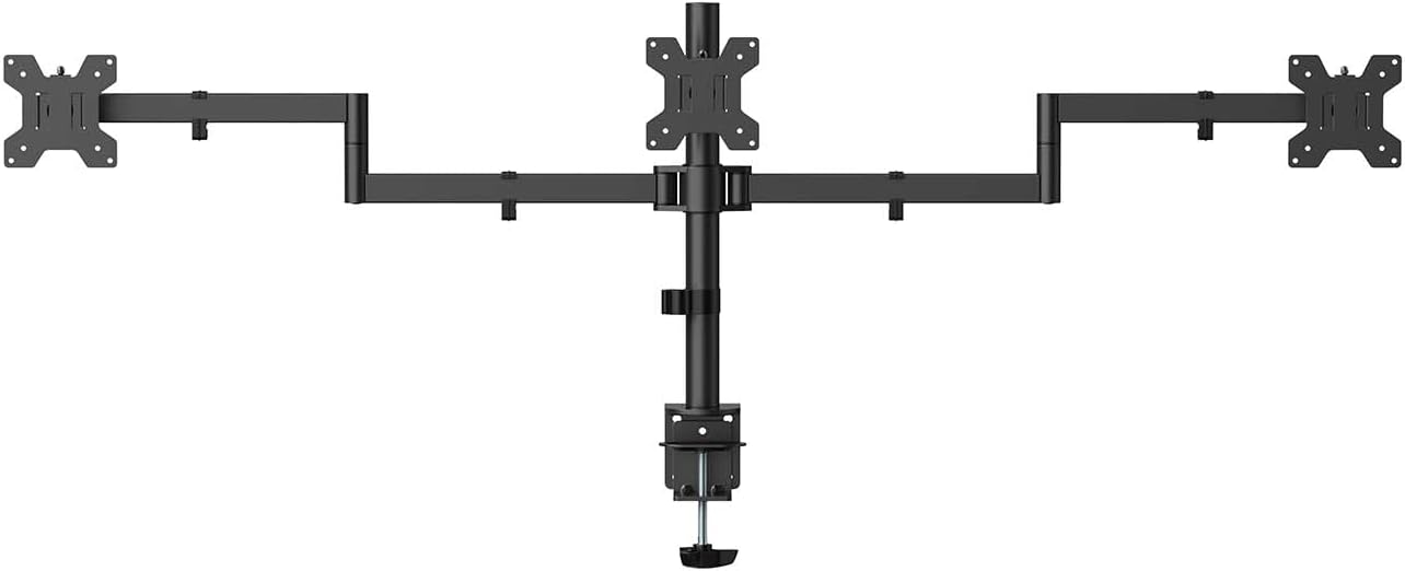 Suporte de Mesa para 3 Monitores Aisens DT27TSR-281/ Rotação/ Inclinação/ até 10kg - Imagem 2