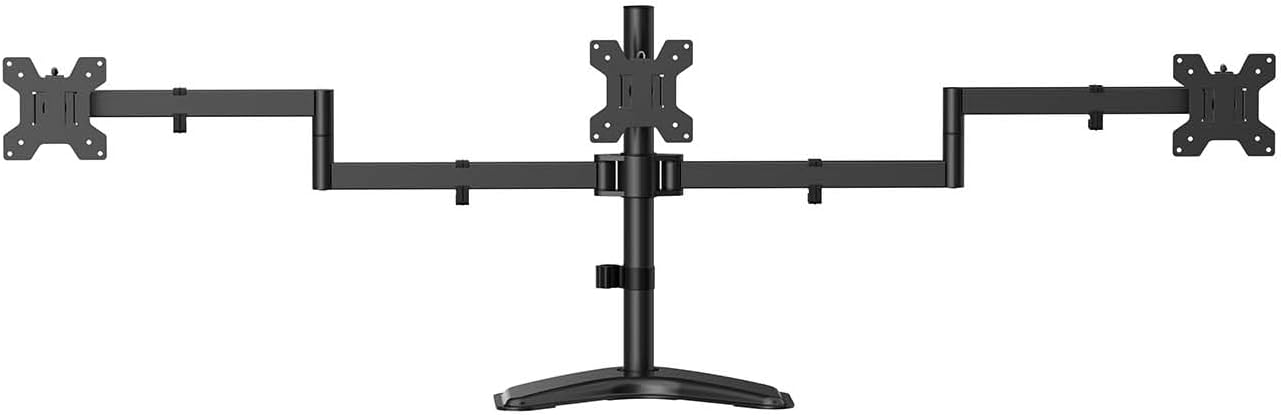 Suporte de Secretária para 3 Monitores Aisens DT27TSR-287/ Giratório/ Inclinável/ até 10kg - Imagem 2