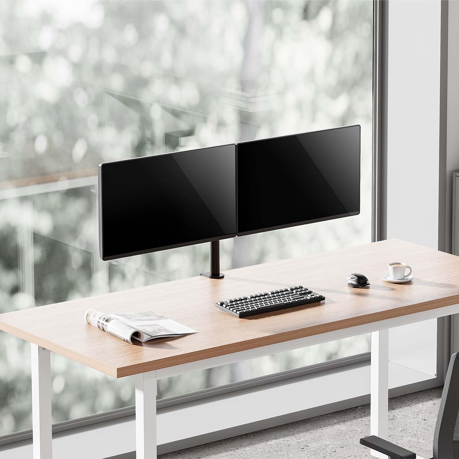 Suporte de Mesa para 2 Monitores Aisens DT32TSR-279/ Giratório/ Inclinável/ até 10kg - Imagem 5
