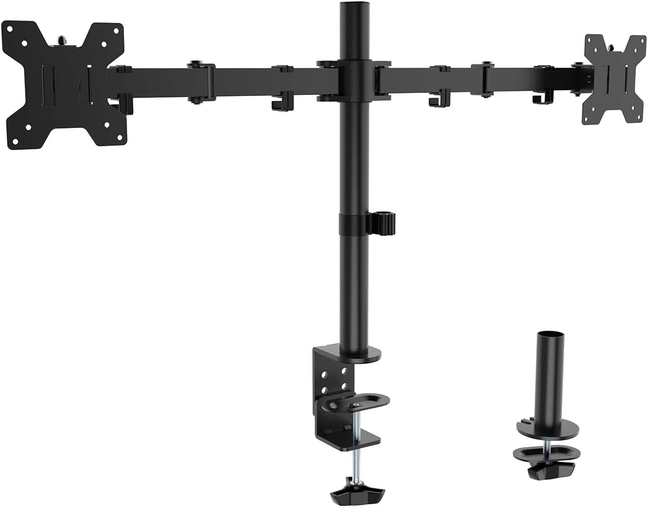 Suporte de Mesa para 2 Monitores Aisens DT32TSR-279/ Giratório/ Inclinável/ até 10kg