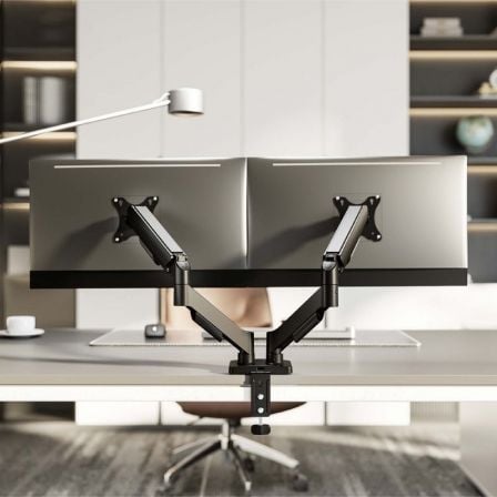 Suporte de Mesa com Contrapeso para 2 Monitores Aisens DT32TSR-357/ Rotativo/ Inclinável/ até 9kg - Imagem 4