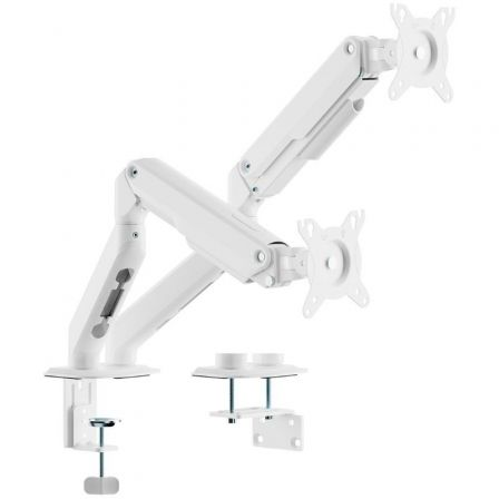 Suporte de Mesa com Contrapeso para 2 Monitores Aisens DT32TSR-439/ Giratório/ Inclinável/ até 9kg