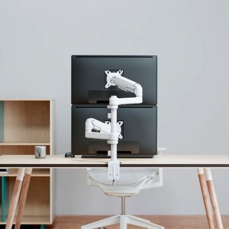 Suporte de Mesa com Contrapeso para 2 Monitores Aisens DT32TSR-441/ Giratório/ Inclinável/ até 9kg - Imagem 4