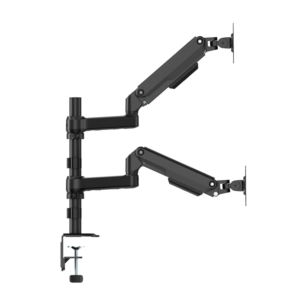 Suporte de Mesa AISENS DT32TSR-453 para 2 Monitores 17"-32" com Contrapeso Carga até 9kg Preto - Imagem 3