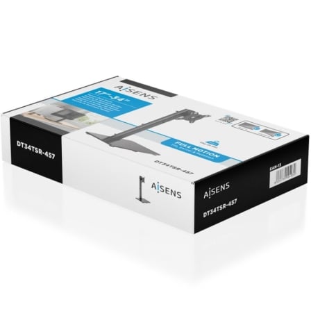 Suporte de Mesa para Monitor AISENS DT34TSR-457 Giratório e Inclinável até 12kg - Imagem 4