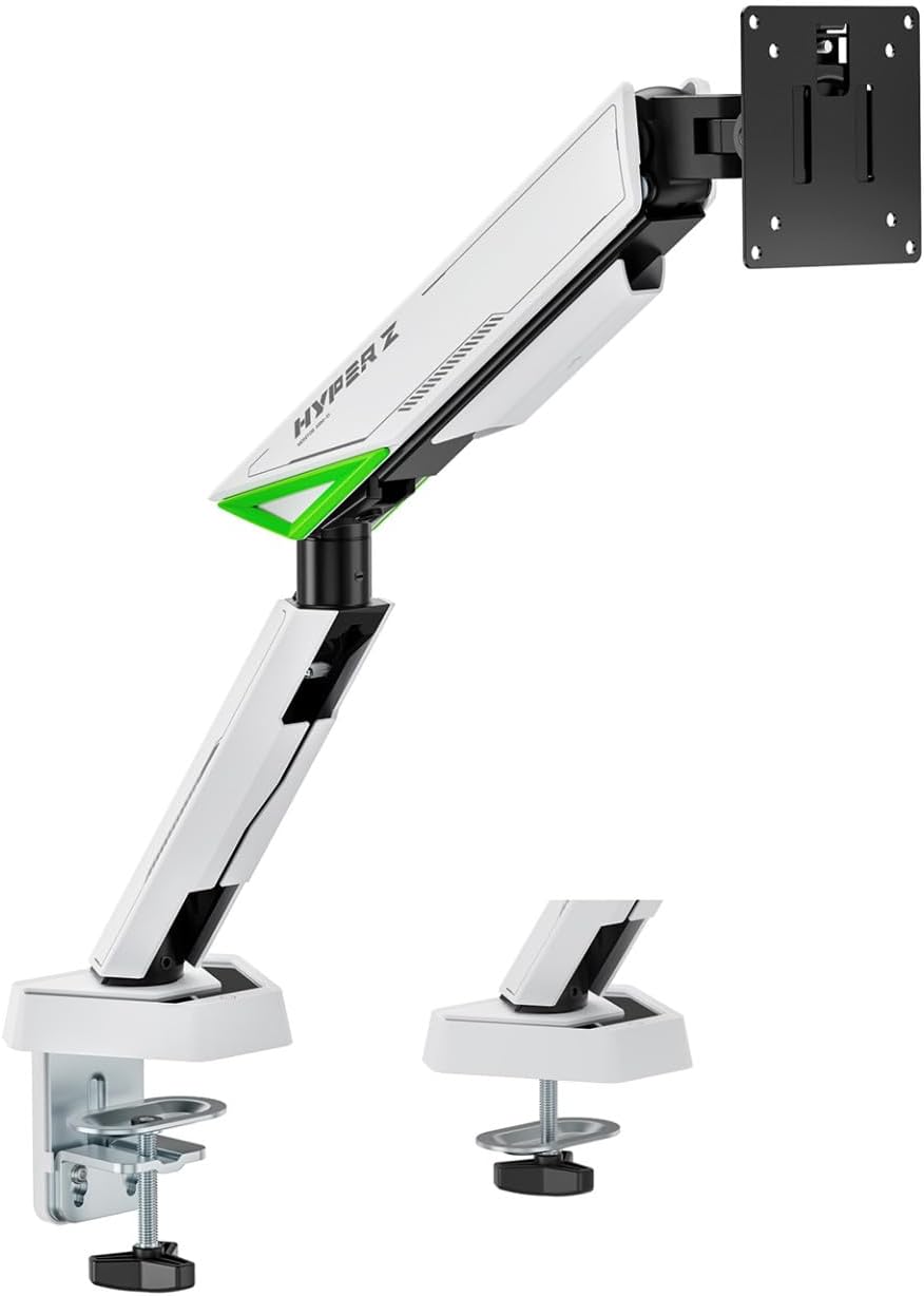 Suporte de Secretária Gaming com Contrapeso para Monitor Aisens DT49TSR-343/ Rotativo/ Inclinável/ até 16kg