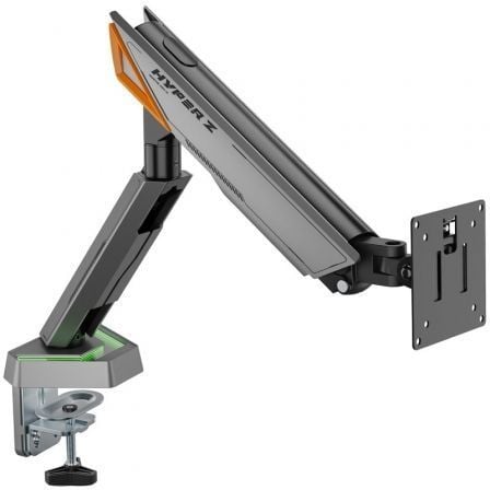 Suporte de Mesa Gaming para Monitor Aisens DT49TSRRGB-347/ Rotativo/ Inclinável/ até 16kg/ com Iluminação RGB - Imagem 3