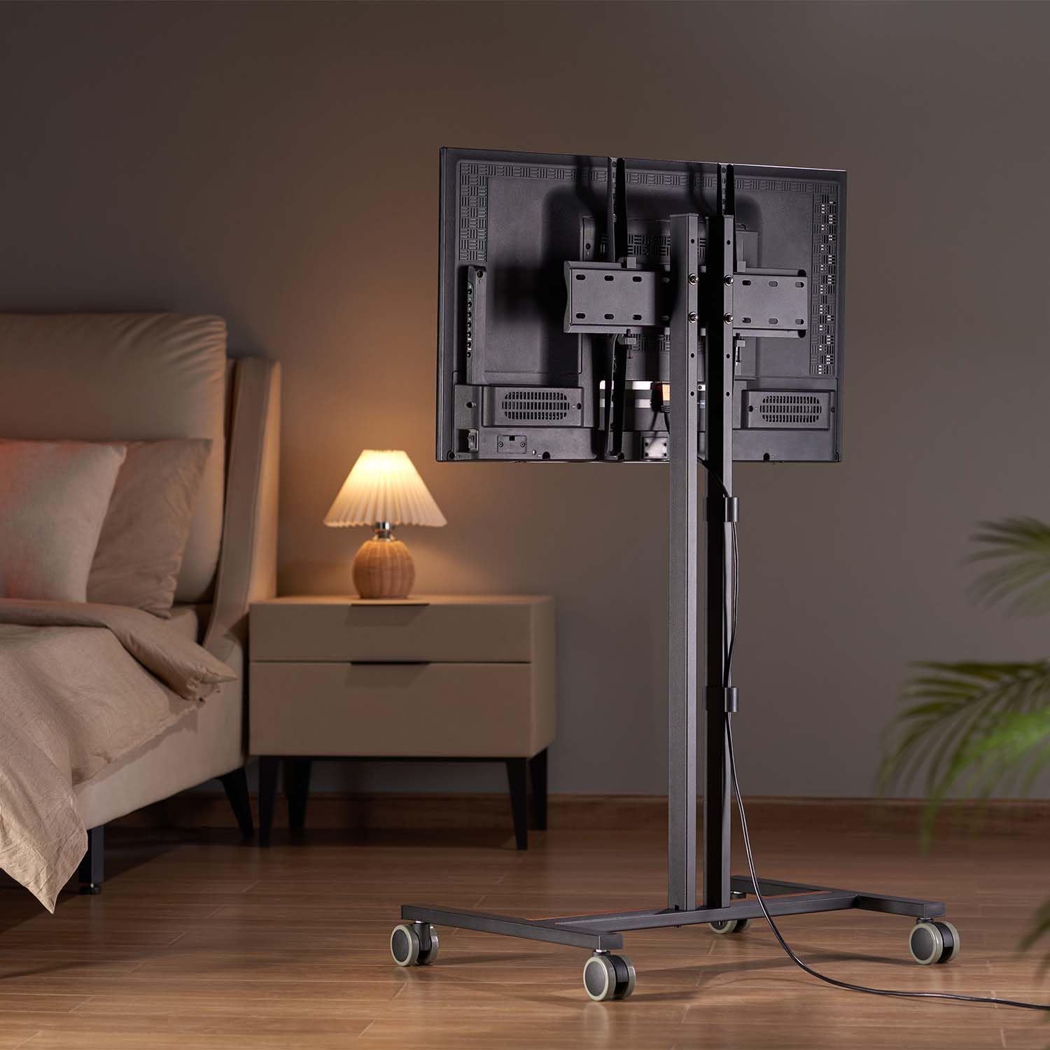 Suporte de Chão Inclinável com Rodas Aisens FT55TE-213 para TV de 32-55"/ até 35kg - Imagem 4