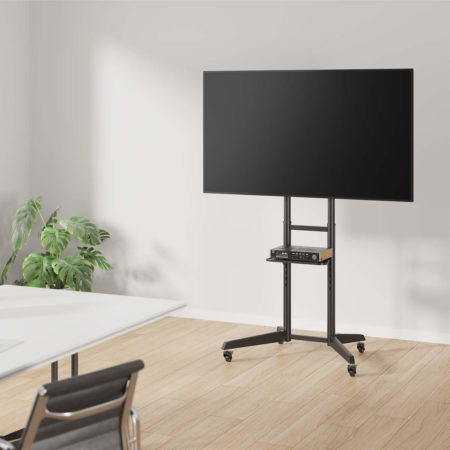 Suporte de Chão Inclinável com Rodas Aisens FT70TE-211 para TV de 37-70"/ até 50kg - Imagem 4
