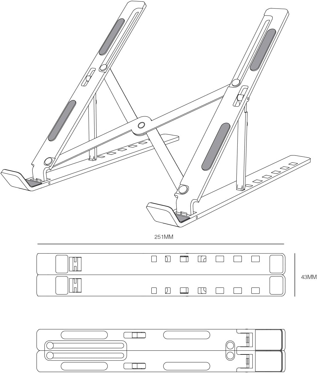 Suporte Aisens LPS2M-175 para Portátil/Tablet até 15" - Imagem 4