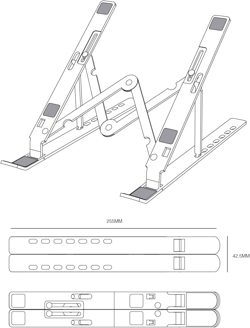 Suporte Aisens LPS3M-177 para Portátil/Tablet até 15" - Imagem 4