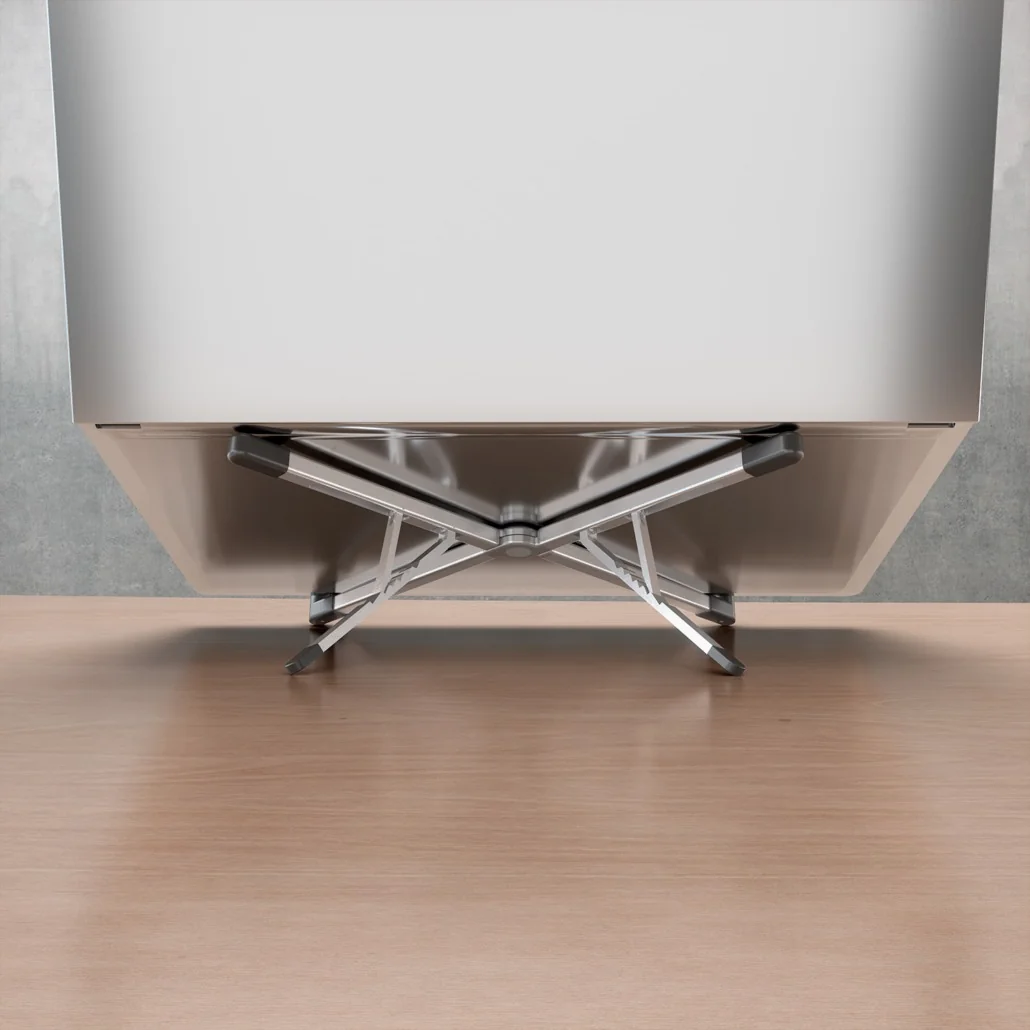 Suporte AISENS LPS4M-461 para Portátil e Tablet até 15" Ajustável em Alumínio Prateado - Imagem 7
