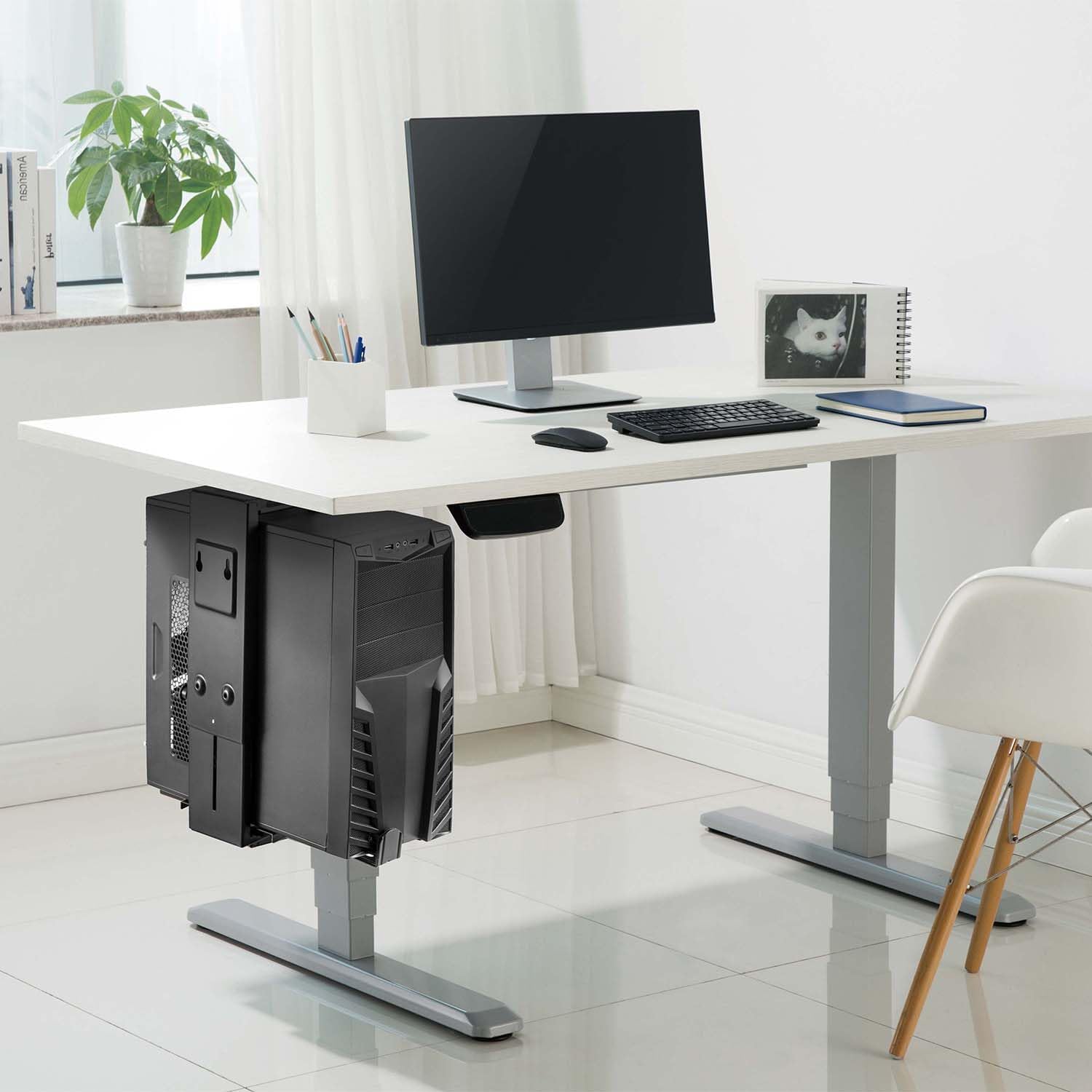Suporte de secretária/parede Aisens MPC04-203 para PC/ Antirroubo/ até 10kg - Imagem 5