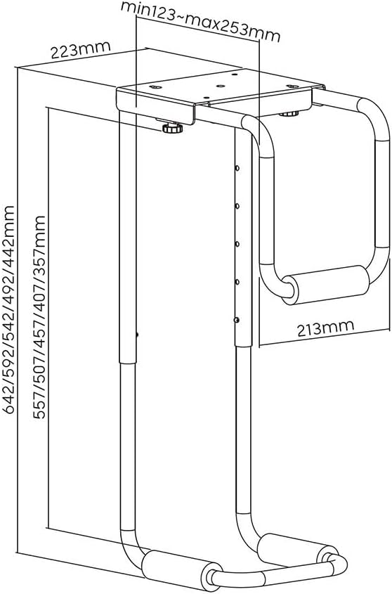 Suporte Baixo Mesa Aisens MPC08-337 para PC/ até 30kg - Imagem 8