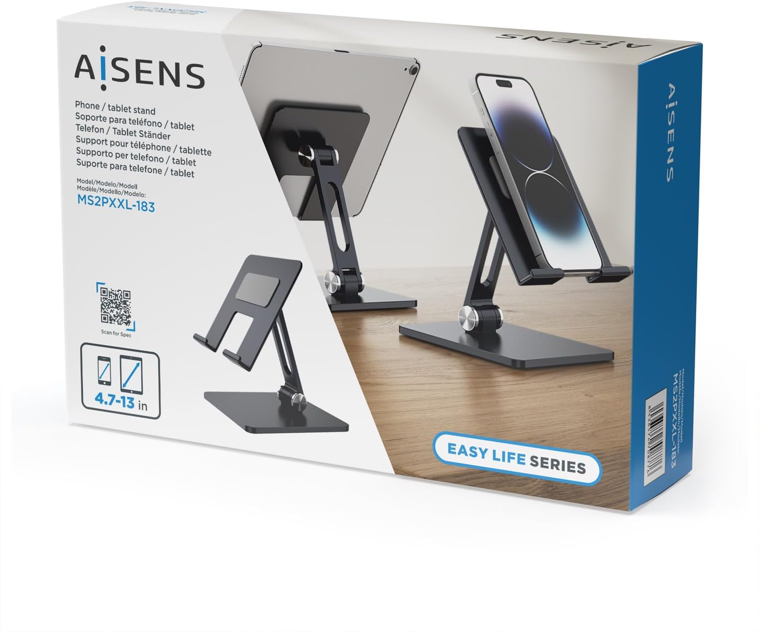 Suporte para Smartphone/Tablet Aisens MS2PXXL-183/ Cinzento - Imagem 5