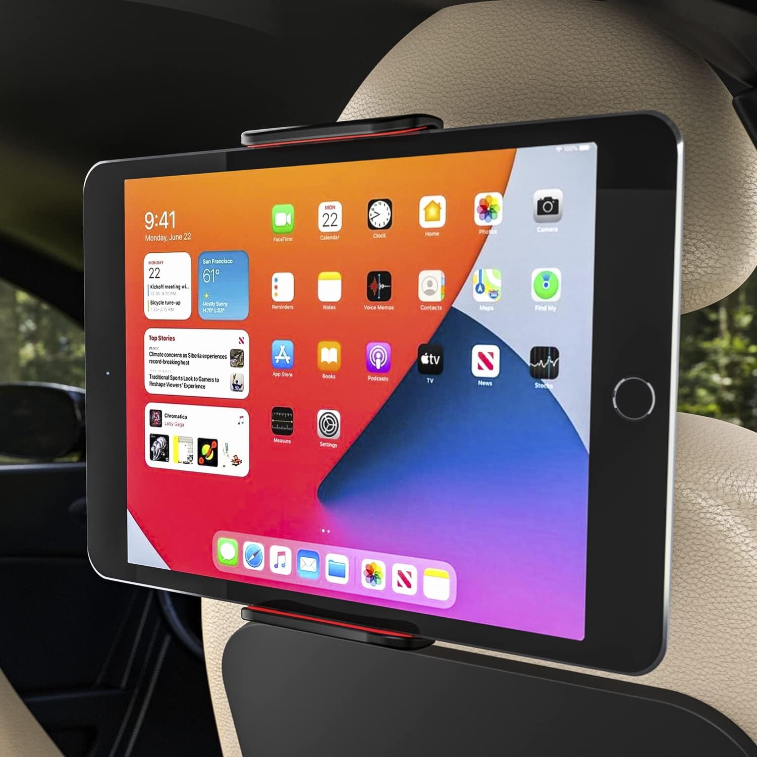 Suporte de Smartphone para Carro/Tablet Aisens MSC1P-105/ Preto e Vermelho - Imagem 5