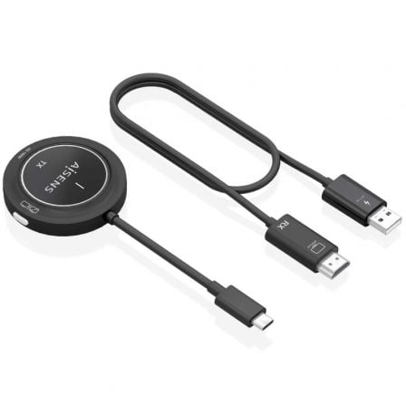 Adaptador/Transmissor de vídeo sem fios USB Tipo-C - HDMI Aisens ASWL-H2KC30M004-BK/ 100W - Imagem 2