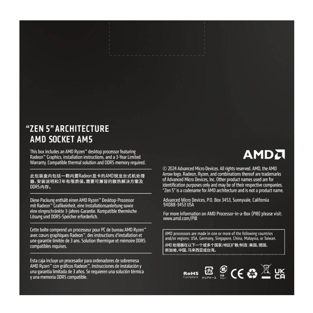 Processador AMD Ryzen 5-9600 3.8GHz Socket AM5 - Imagem 3