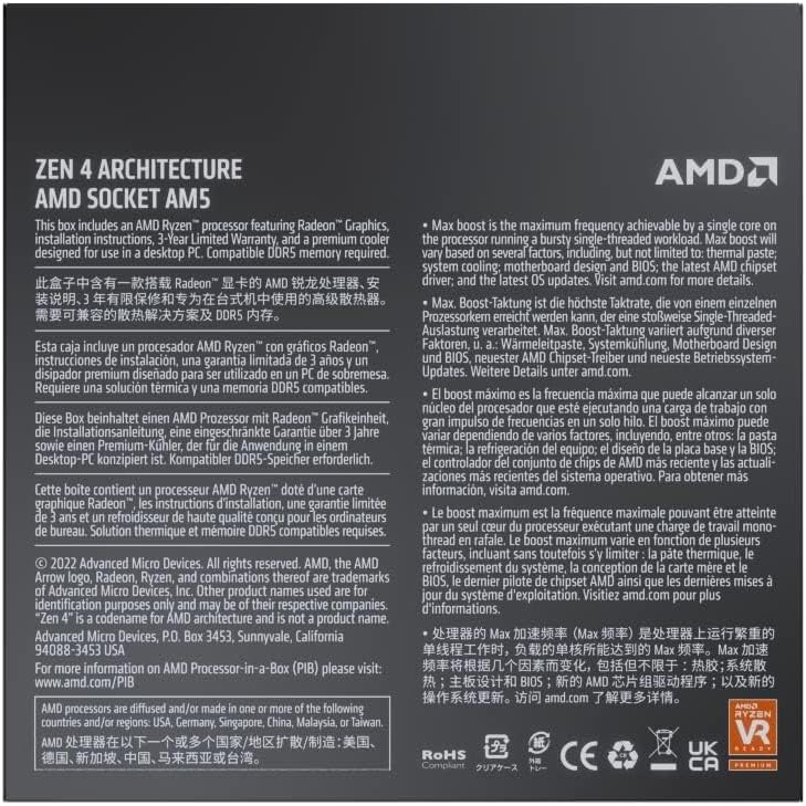 Processador AMD Ryzen 7-7700 3.80GHz Socket AM5 - Imagem 5