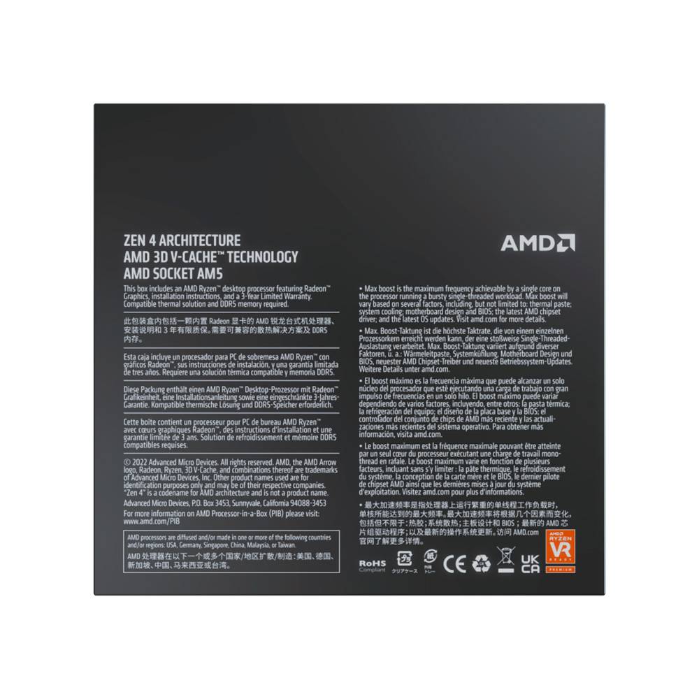 Processador AMD Ryzen 7-7800X3D 4.20GHz Socket AM5 - Imagem 5