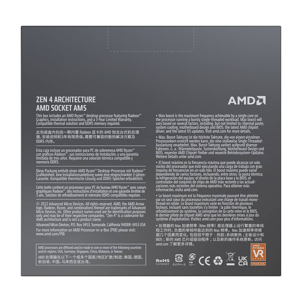 Processador AMD Ryzen 9-7900X 4.70GHz Socket AM5 - Imagem 7