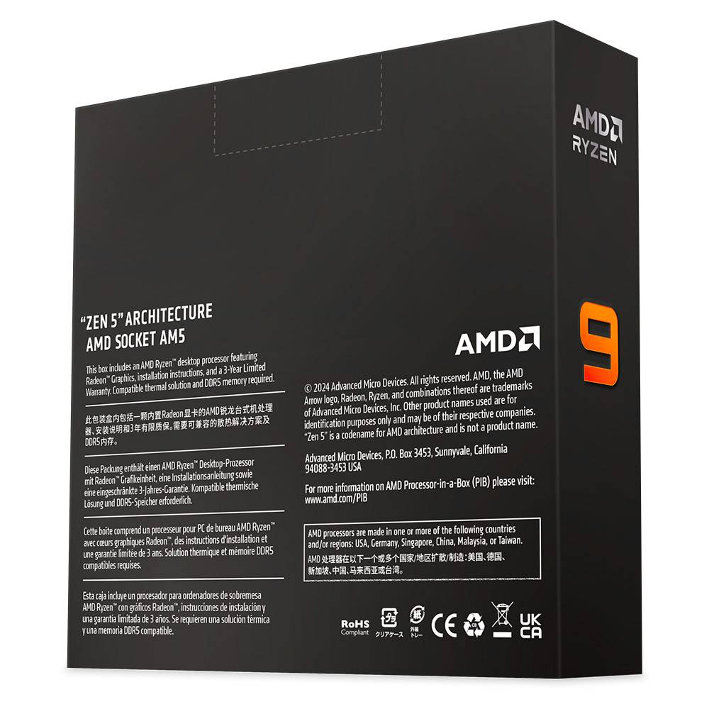 Processador AMD Ryzen 9-9950X 4.30GHz Socket AM5 - Imagem 3