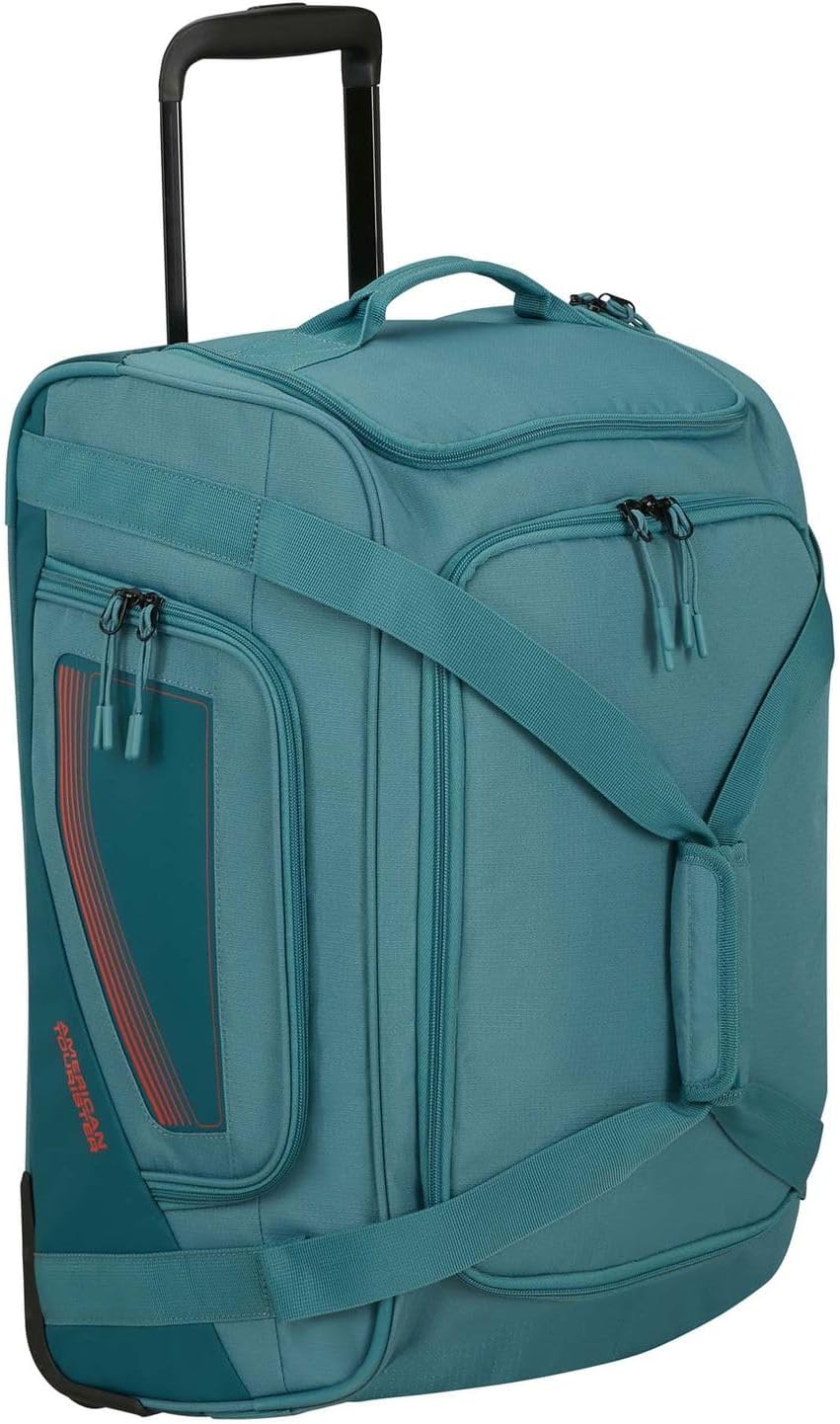 Saco de Viagem com Rodas American Tourister City Racer S/ 55x35x25cm/ 2 Rodas/ Azul Esverdeado - Imagem 6