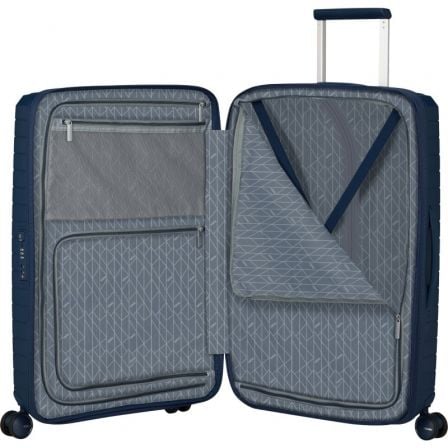 Mala Média American Tourister FastForward Spinner Expansível 68cm/ 68x46x30cm/ 4 Rodas/ Azul Marinho - Imagem 3