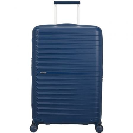 Mala Média American Tourister FastForward Spinner Expansível 68cm/ 68x46x30cm/ 4 Rodas/ Azul Marinho