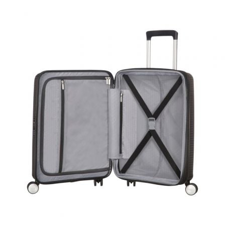 Mala de Cabine American Tourister SoundBox Spinner 55cm/ 55x40x20cm/ 4 Rodas/ Preta - Imagem 3