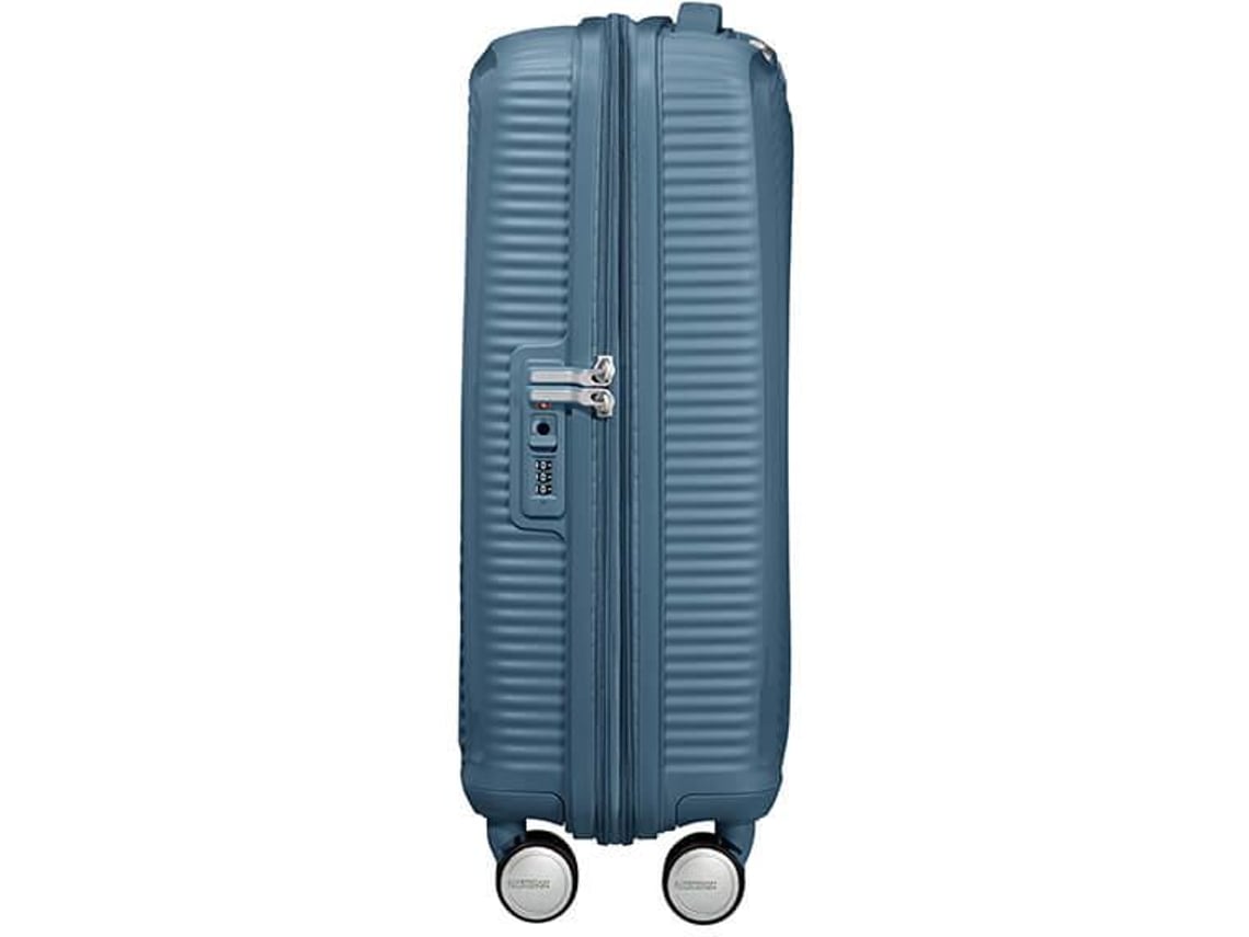 Mala de Cabine American Tourister SoundBox Spinner 55cm/ 55x40x20cm/ 4 Rodas/ Azul Pedra - Imagem 5