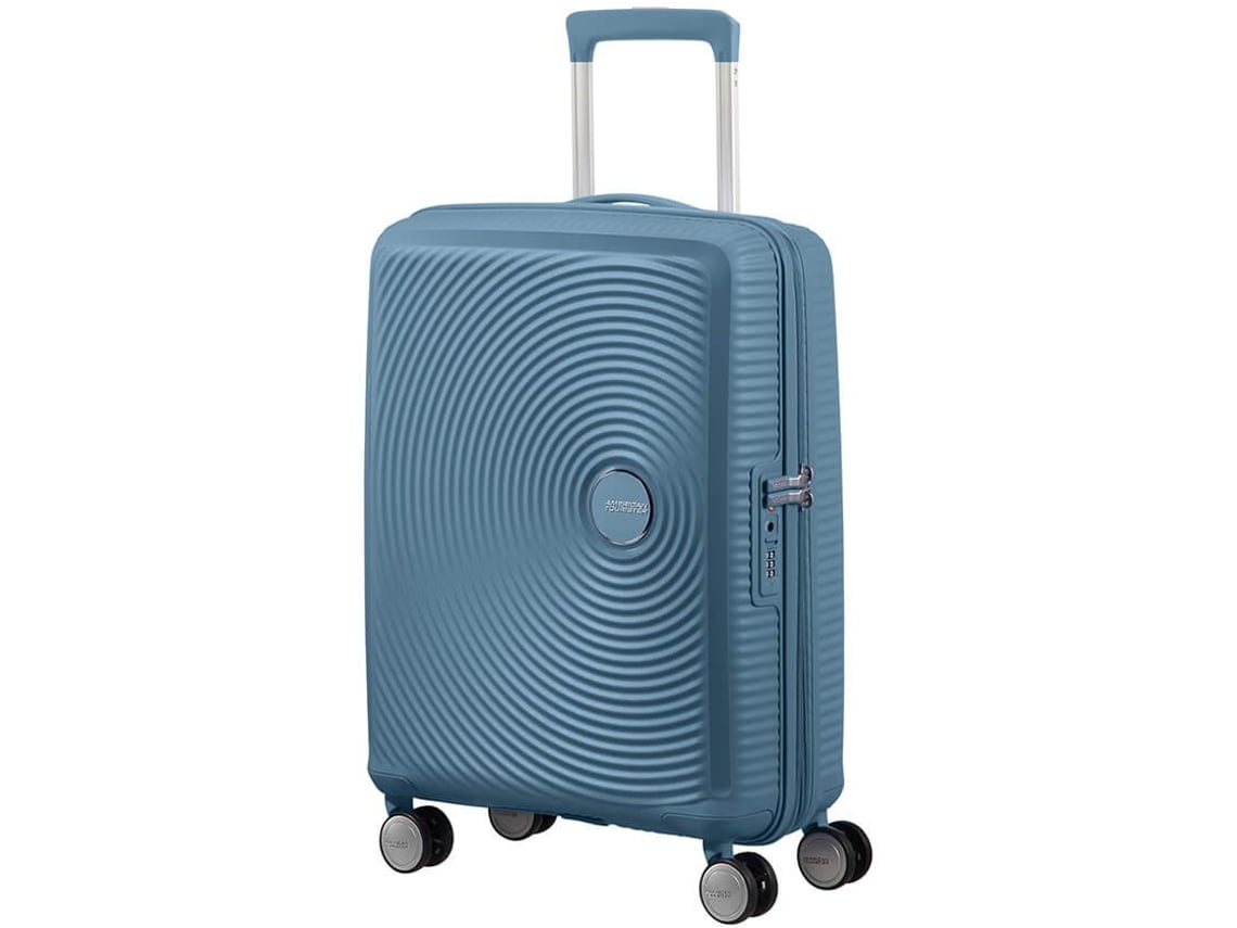 Mala de Cabine American Tourister SoundBox Spinner 55cm/ 55x40x20cm/ 4 Rodas/ Azul Pedra - Imagem 4