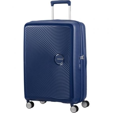 Mala Média American Tourister SoundBox Spinner 67cm/ 67x46.5x29cm/ 4 Rodas/ Azul-marinho - Imagem 2